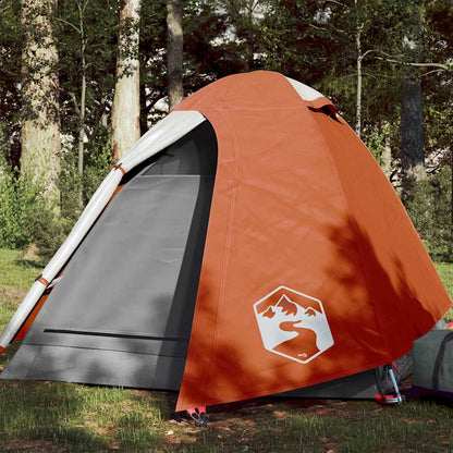 vidaXL Camping Tent Dome 2-Person Orange Waterproof - 42386
