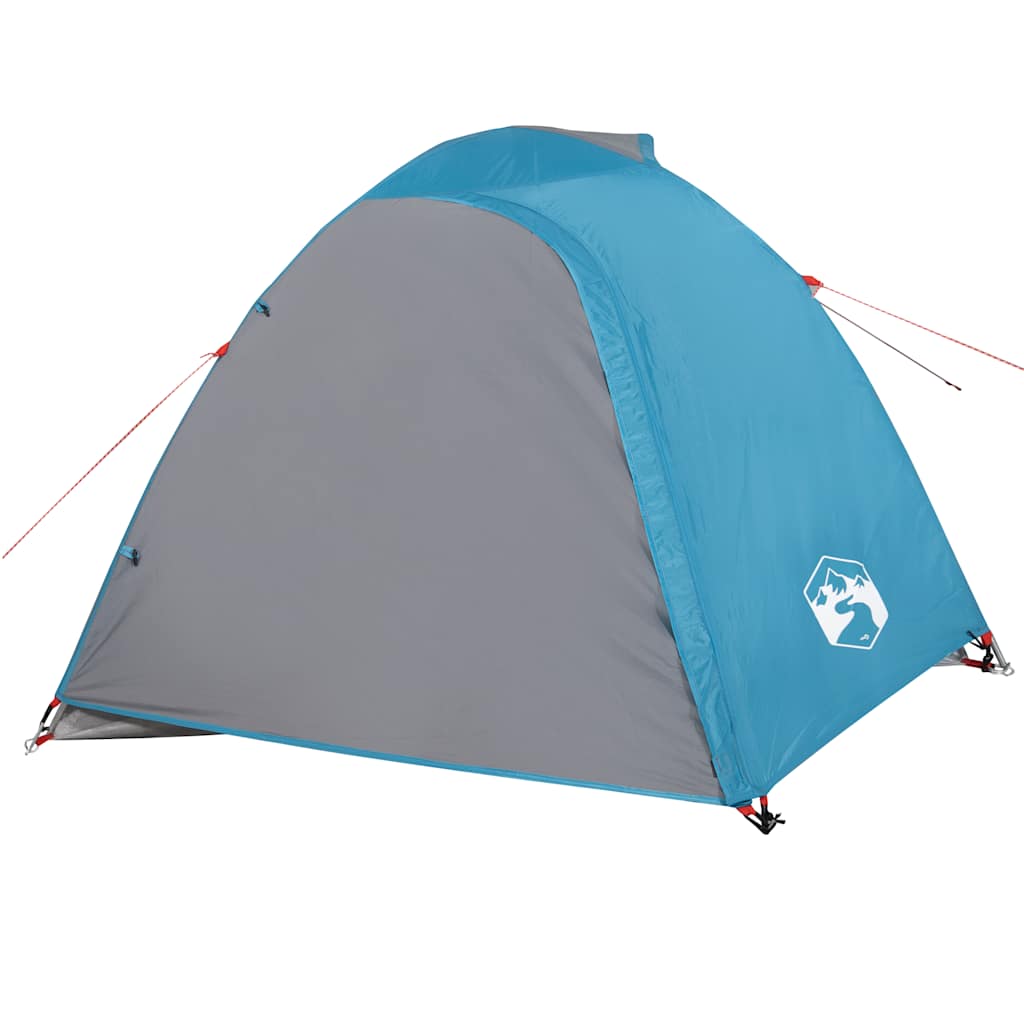 vidaXL Camping Tent Dome 4-Person Blue Waterproof