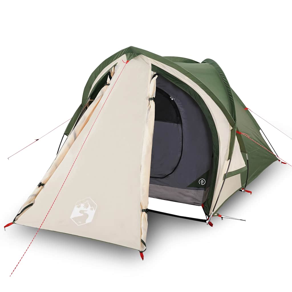 vidaXL Camping Tent Dome 2-Person Green Waterproof - 42417