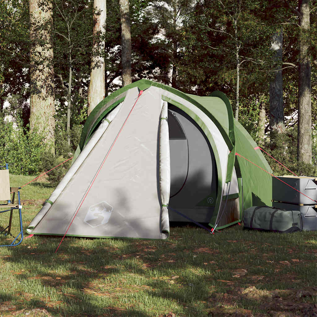 vidaXL Camping Tent Dome 2-Person Green Waterproof - 42417