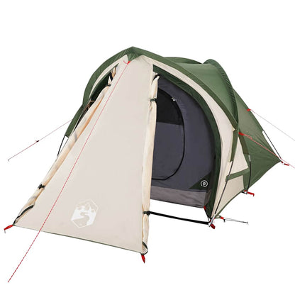 vidaXL Camping Tent Dome 2-Person Green Waterproof - 42417
