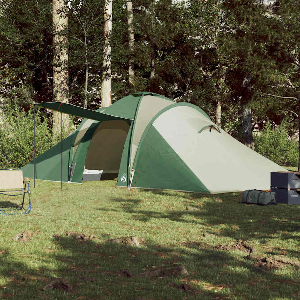 vidaXL Family Tent Dome 6-Person Green Waterproof - 42438