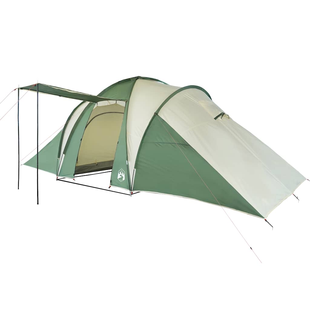 vidaXL Family Tent Dome 6-Person Green Waterproof - 42438