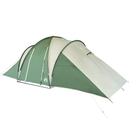 vidaXL Family Tent Dome 6-Person Green Waterproof - 42438
