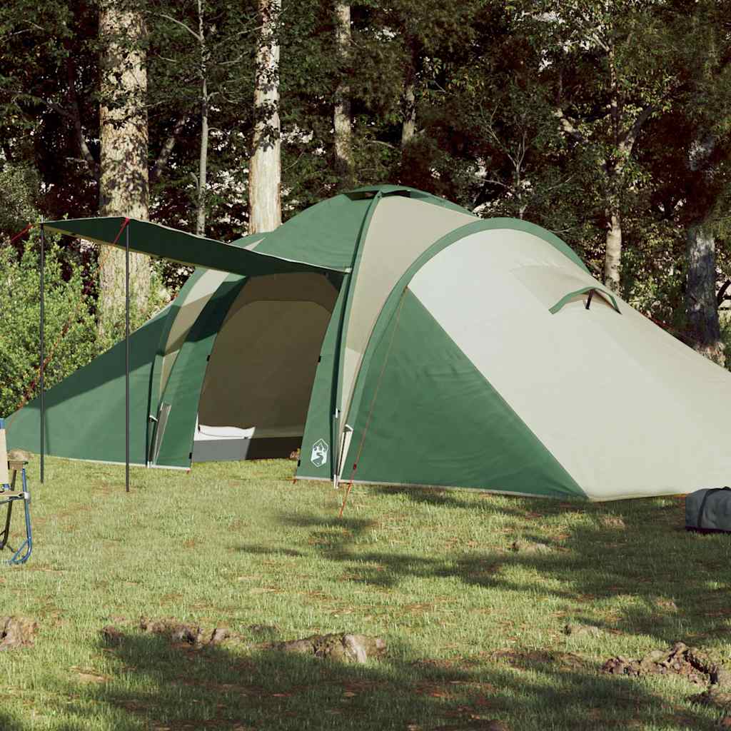 vidaXL Family Tent Dome 6-Person Green Waterproof - 42438