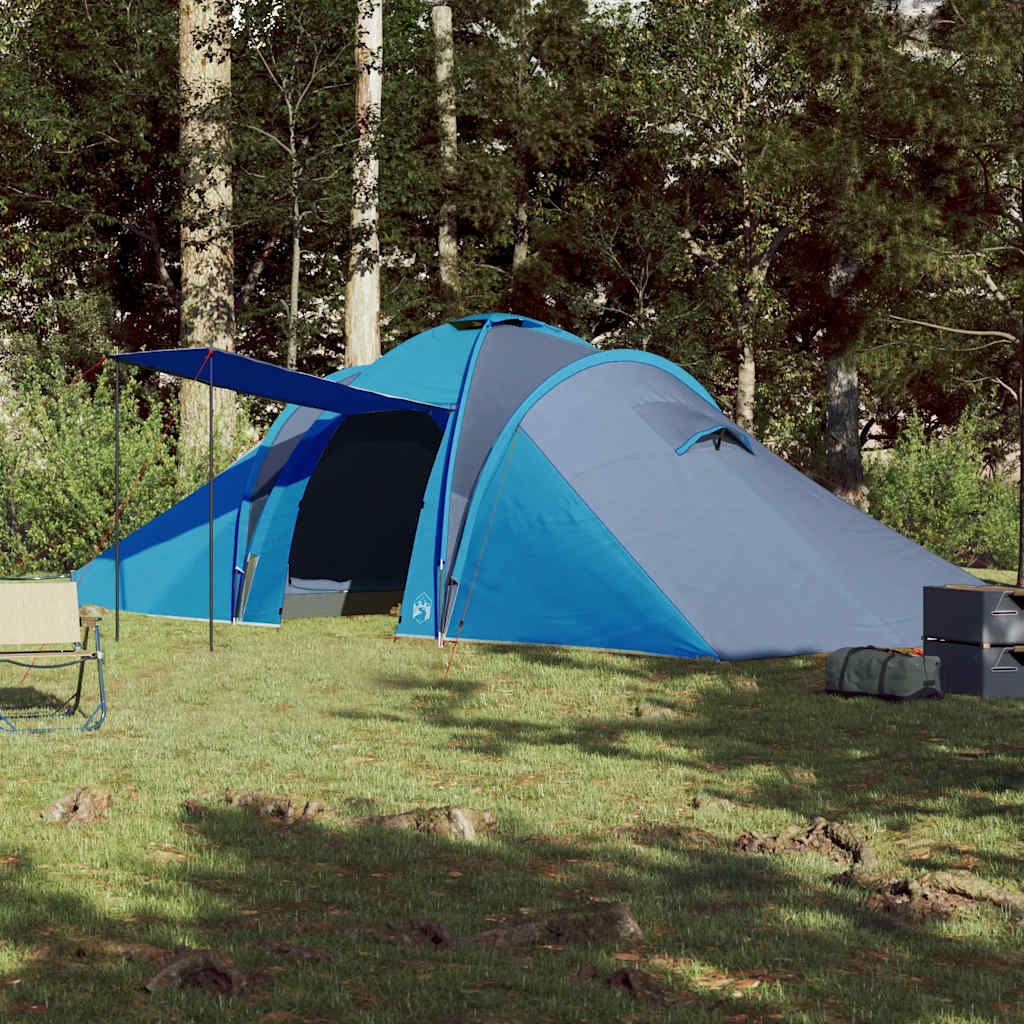 vidaXL Family Tent Dome 6-Person Blue Waterproof - 42441
