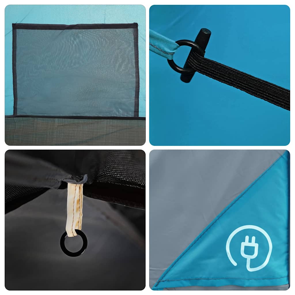 vidaXL Family Tent Dome 6-Person Blue Waterproof - 42441