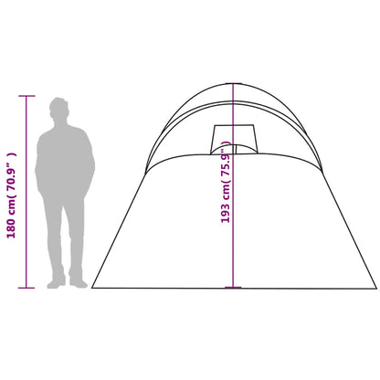 vidaXL Family Tent Dome 6-Person Blue Waterproof - 42441