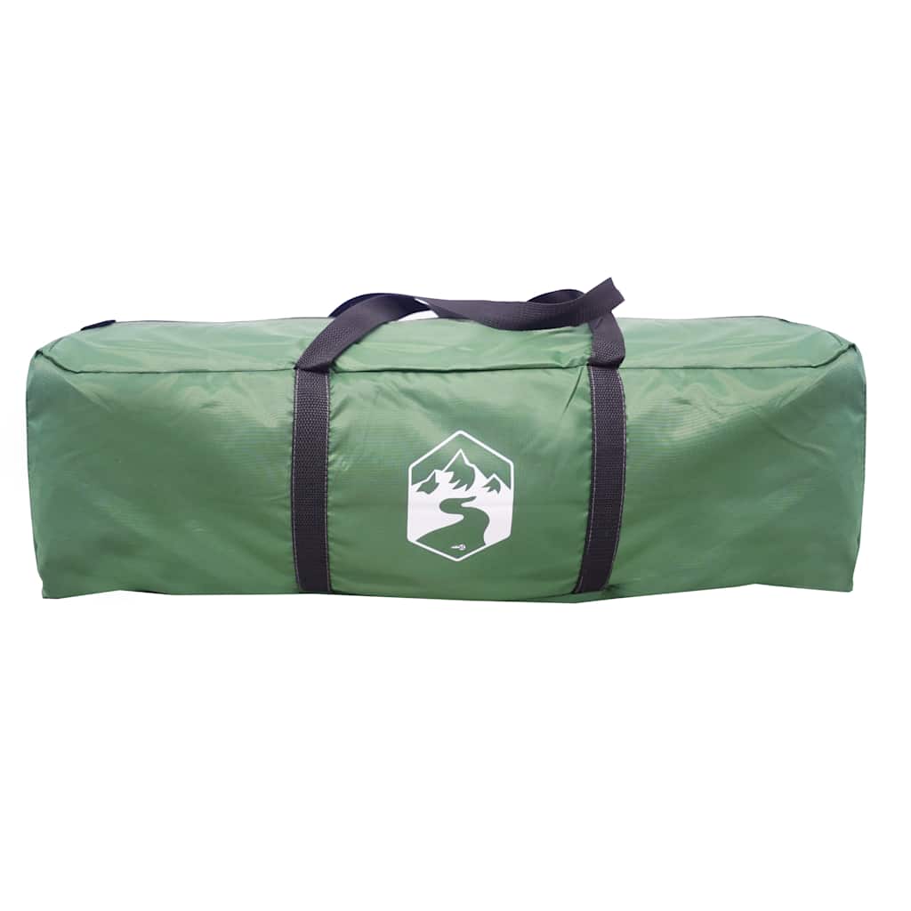 vidaXL Family Tent Dome 12-Person Green Waterproof