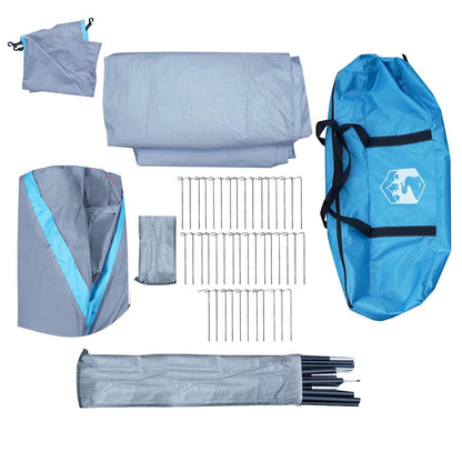 vidaXL Family Tent Dome 12-Person Blue Waterproof