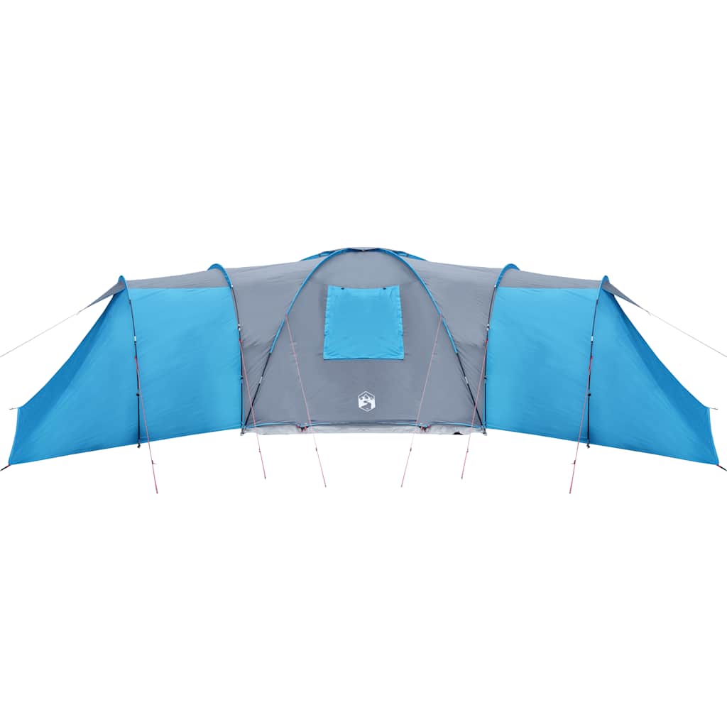 vidaXL Family Tent Dome 12-Person Blue Waterproof