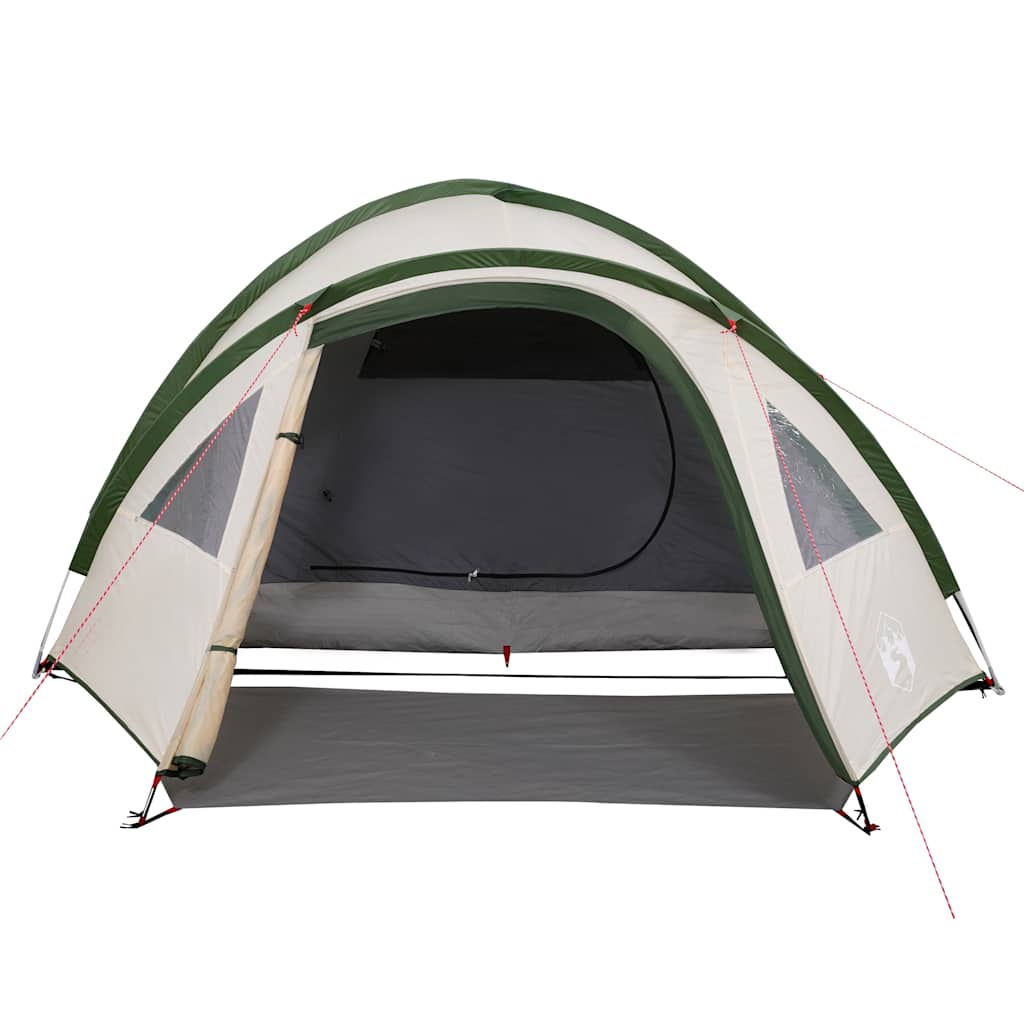 vidaXL Camping Tent Dome 4-Person Green Waterproof - 42492