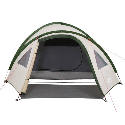 vidaXL Camping Tent Dome 4-Person Green Waterproof - 42492