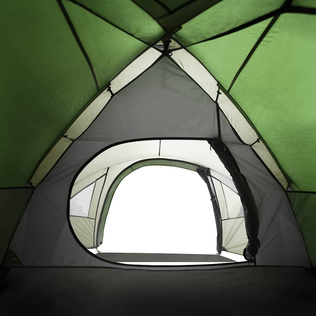 vidaXL Camping Tent Dome 4-Person Green Waterproof - 42492
