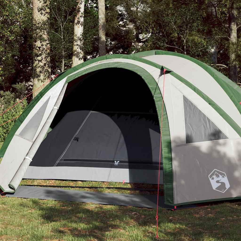 vidaXL Camping Tent Dome 4-Person Green Waterproof - 42492