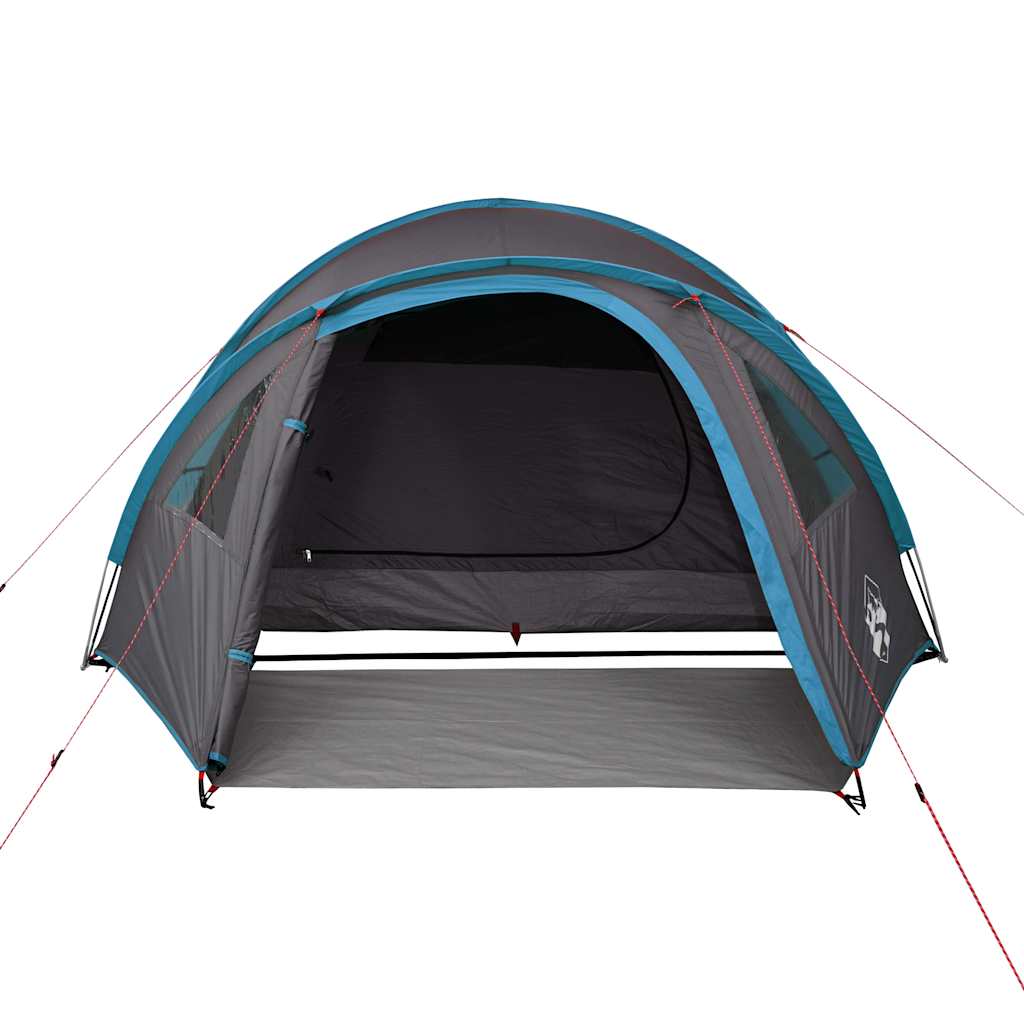 vidaXL Camping Tent Dome 4-Person Blue Waterproof - 42501