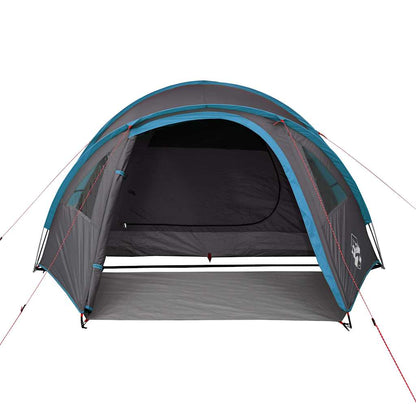 vidaXL Camping Tent Dome 4-Person Blue Waterproof - 42501