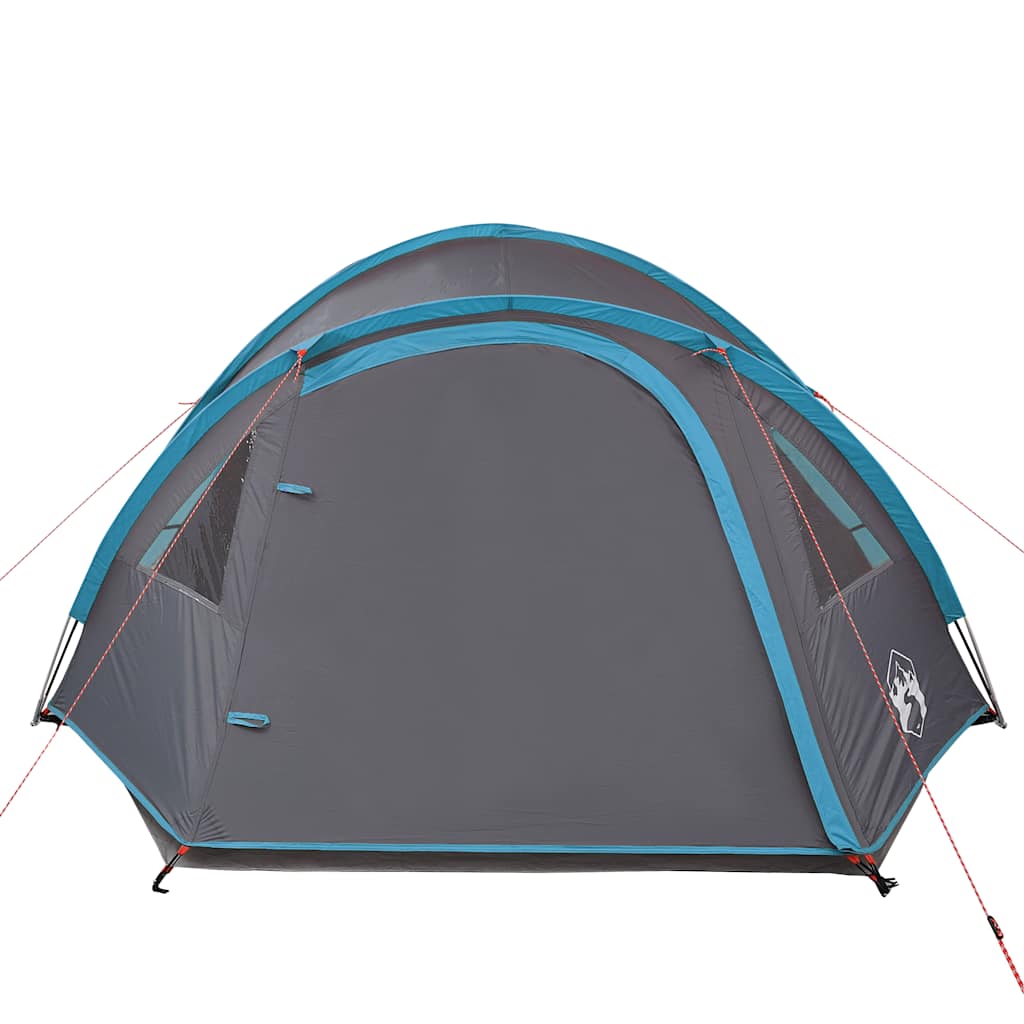vidaXL Camping Tent Dome 4-Person Blue Waterproof - 42501