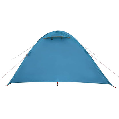 vidaXL Camping Tent Dome 4-Person Blue Waterproof - 42501