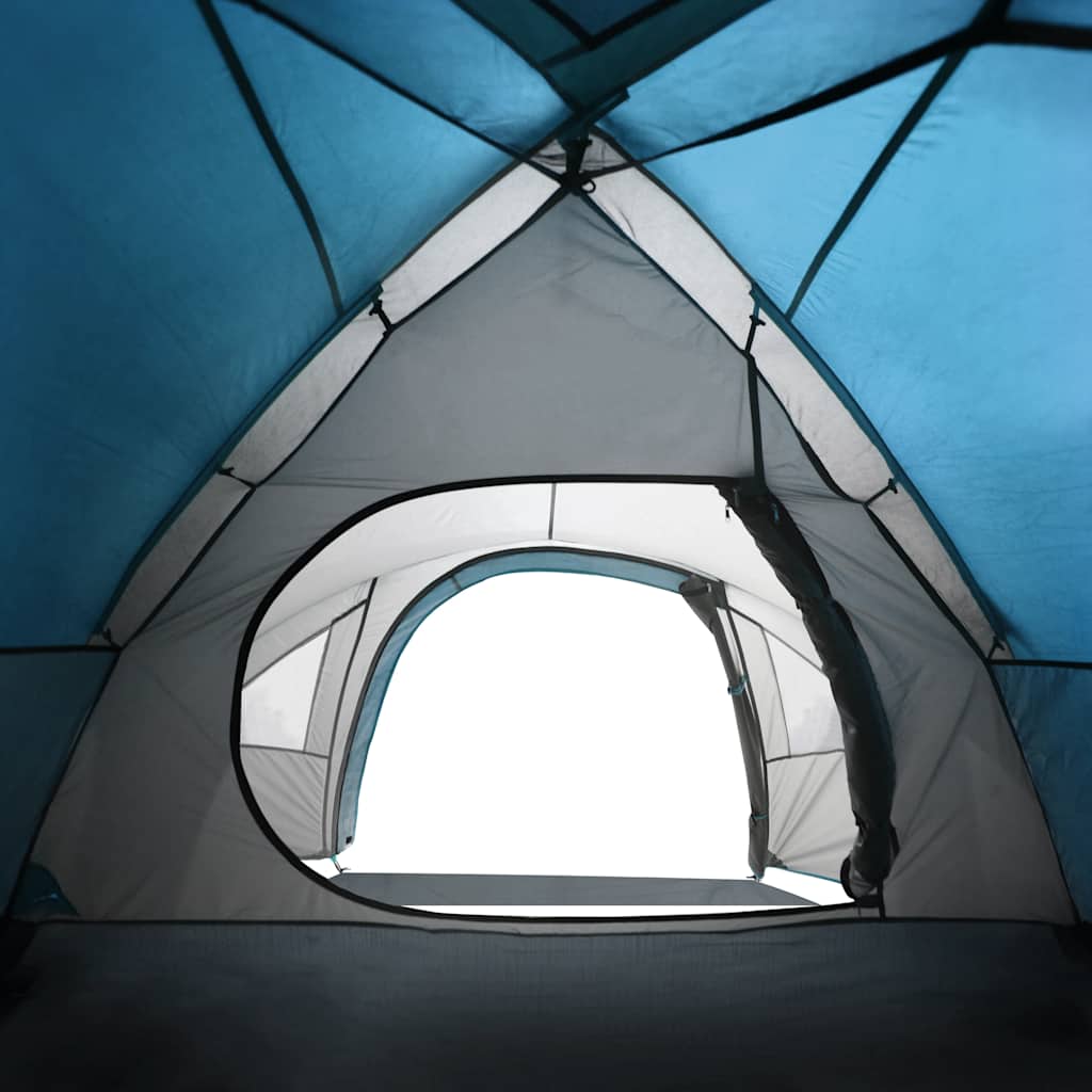 vidaXL Camping Tent Dome 4-Person Blue Waterproof - 42501