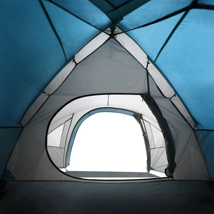 vidaXL Camping Tent Dome 4-Person Blue Waterproof - 42501