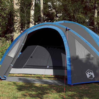 vidaXL Camping Tent Dome 4-Person Blue Waterproof - 42501