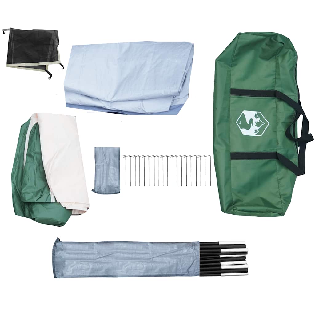 vidaXL Family Tent Dome 6-Person Green Waterproof - 42519