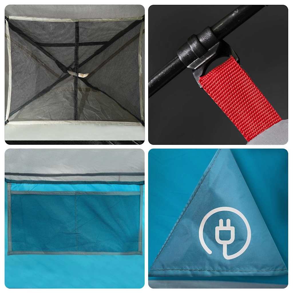 vidaXL Family Tent Dome 6-Person Blue Waterproof - 42520