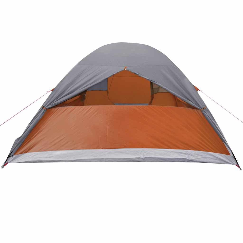 vidaXL Family Tent Dome 6-Person Orange Waterproof