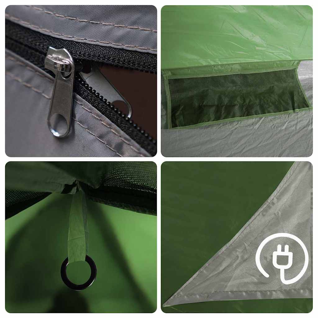 vidaXL Camping Tent 2-Person Green Waterproof - 42539