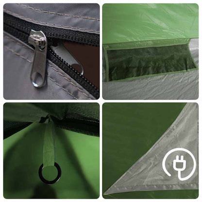 vidaXL Camping Tent 2-Person Green Waterproof - 42539