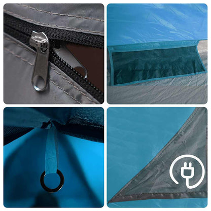 vidaXL Camping Tent 2-Person Blue Waterproof - 42541