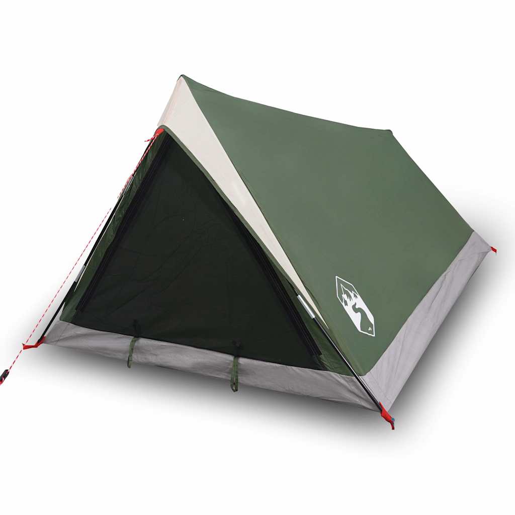 vidaXL Camping Tent 2-Person Green Waterproof - 42557