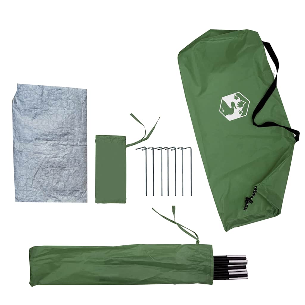 vidaXL Camping Tent 2-Person Green Waterproof - 42557