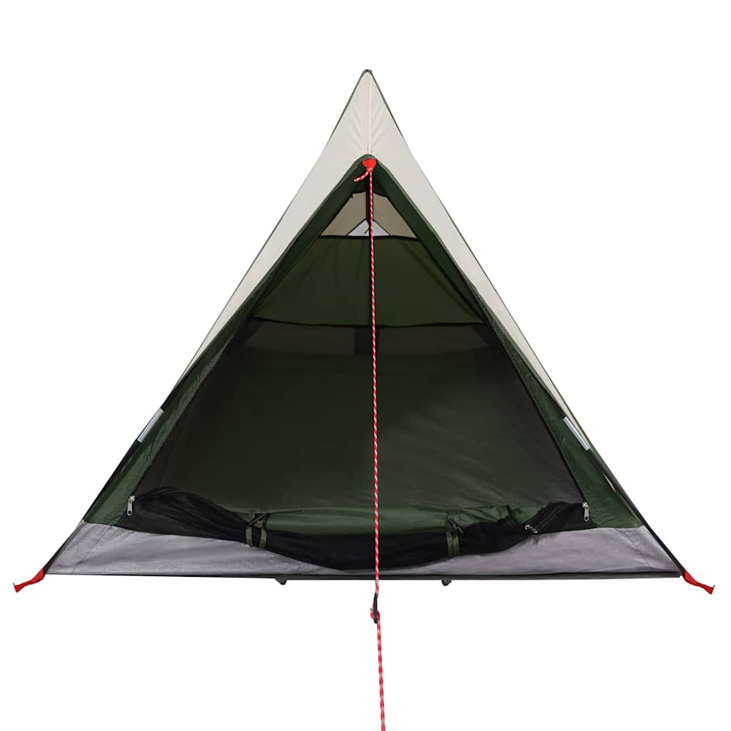 vidaXL Camping Tent 2-Person Green Waterproof - 42557