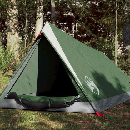 vidaXL Camping Tent 2-Person Green Waterproof - 42557