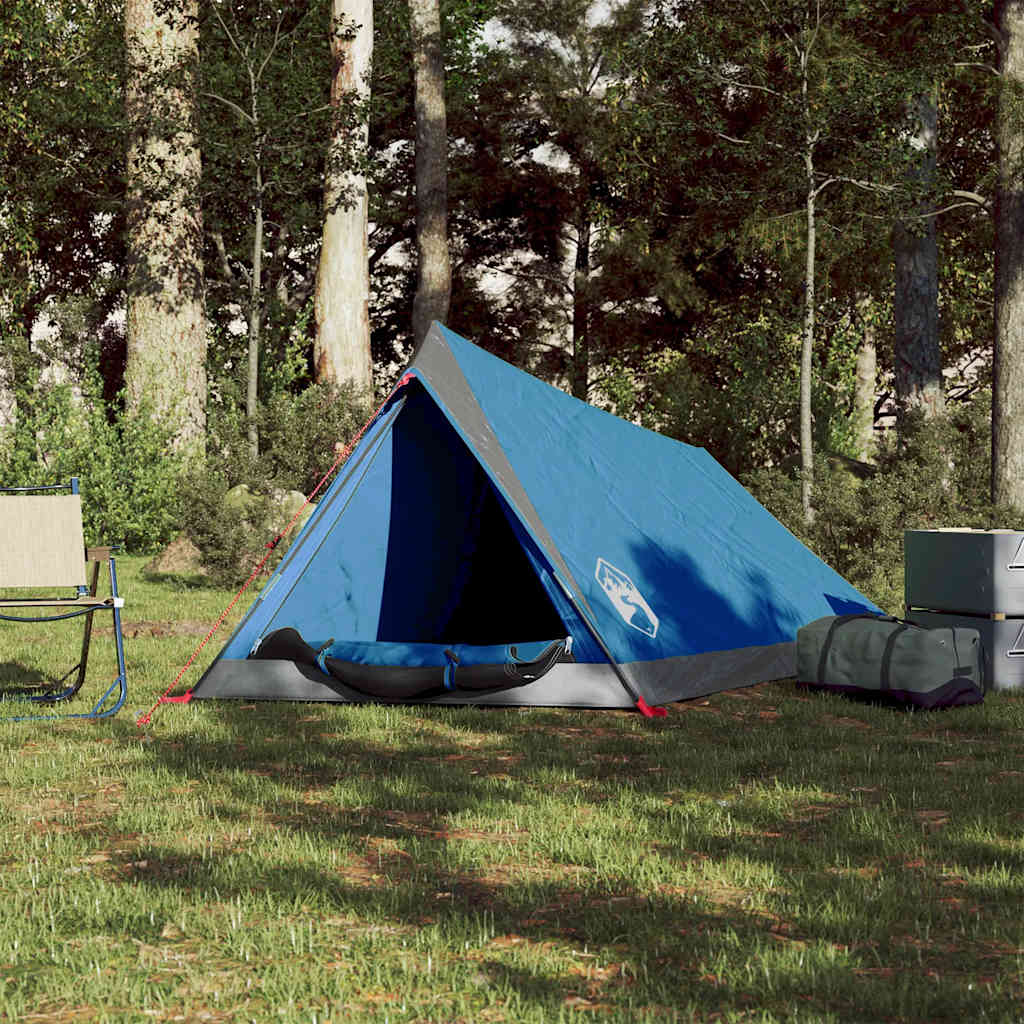 vidaXL Camping Tent 2-Person Blue Waterproof - 42559