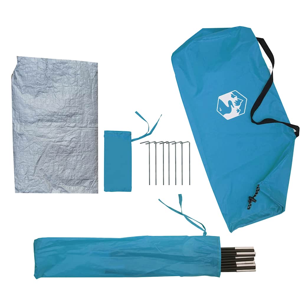 vidaXL Camping Tent 2-Person Blue Waterproof - 42559