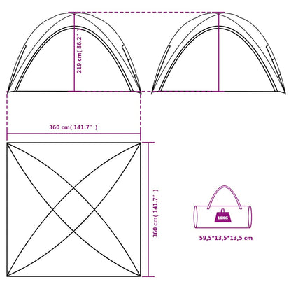 vidaXL Party Tent Blue Waterproof - 42596