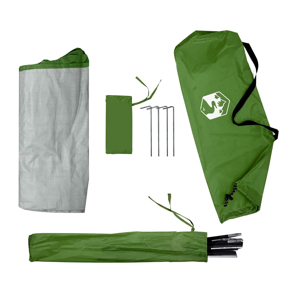 vidaXL Storage Tent 9 Compartments Green Waterproof