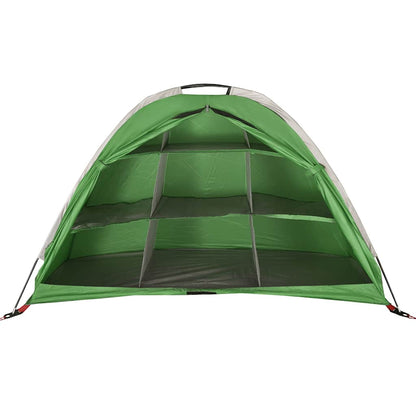 vidaXL Storage Tent 9 Compartments Green Waterproof