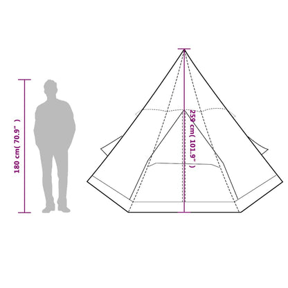 vidaXL Camping Tent Tipi 4-Person Blue Waterproof