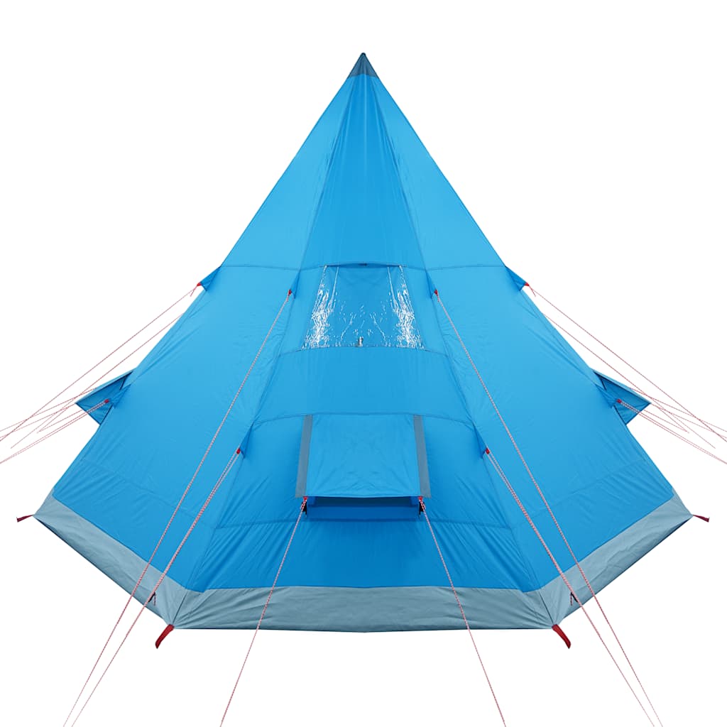 vidaXL Camping Tent Tipi 4-Person Blue Waterproof