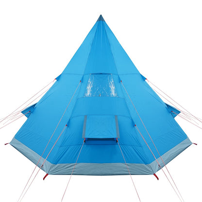 vidaXL Camping Tent Tipi 4-Person Blue Waterproof