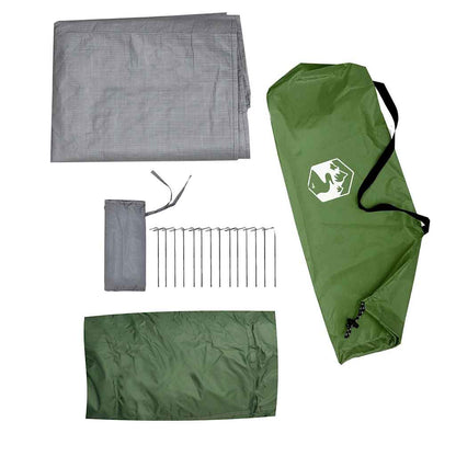 vidaXL Hanging Tent Tipi 1-Person Green Waterproof