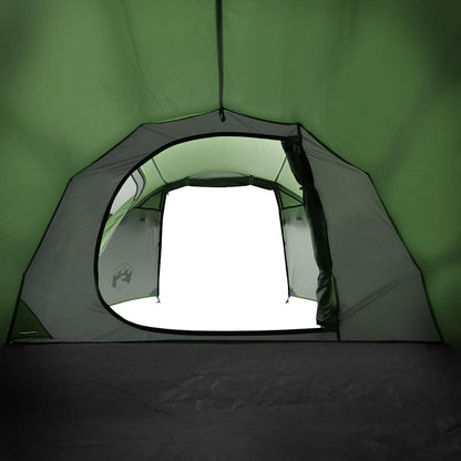 vidaXL Camping Tent Tunnel 3-Person Green Waterproof