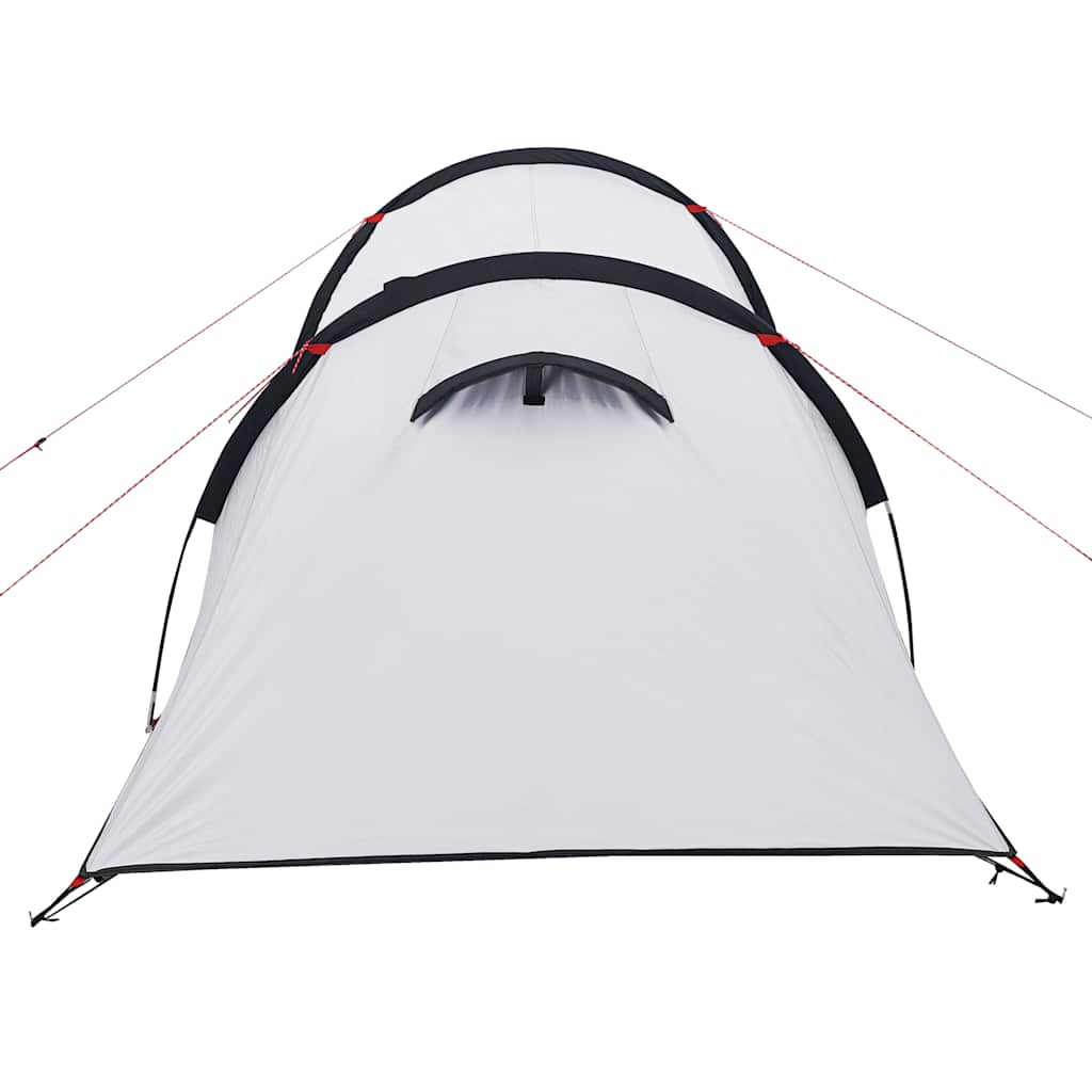 vidaXL Camping Tent Tunnel 3-Person White Blackout Fabric Waterproof