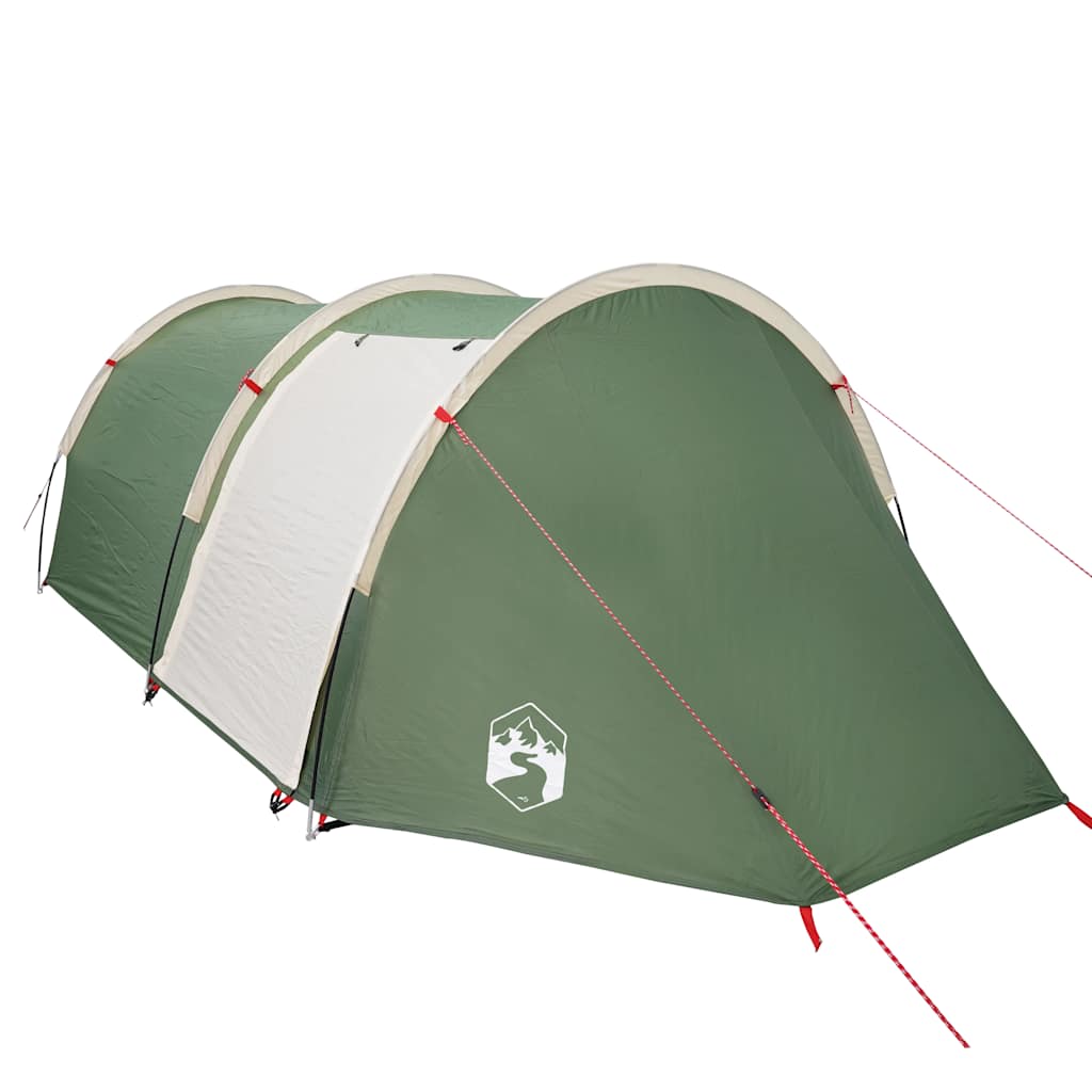 vidaXL Camping Tent Tunnel 4-Person Green Waterproof - 42711