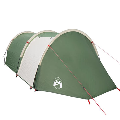 vidaXL Camping Tent Tunnel 4-Person Green Waterproof - 42711