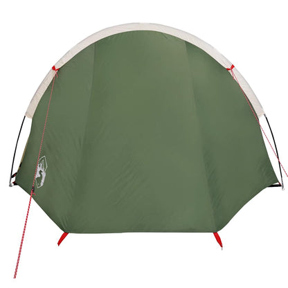 vidaXL Camping Tent Tunnel 4-Person Green Waterproof - 42711
